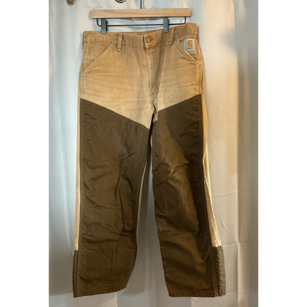 Vtg Carhartt WU256 Hunting Pants 36x30 Fits 34x28 Canvas Briar USA Union Made